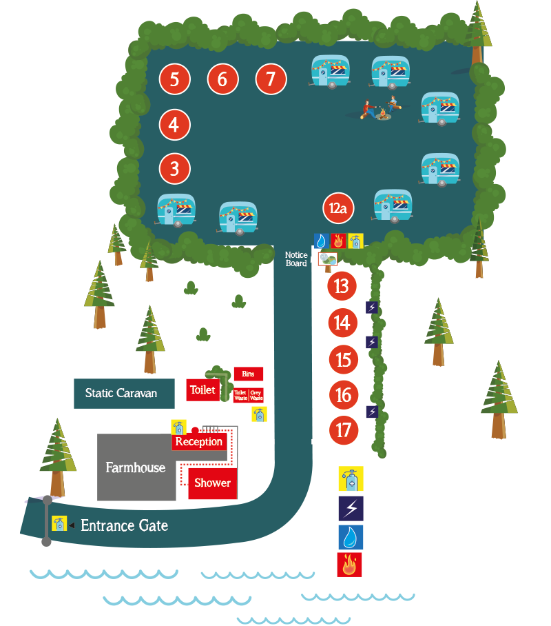 Camping & Touring - Llech Caravan and Camping, Snowdonia, North Wales